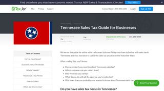 Tennessee Sales Tax Guide for Businesses - TaxJar