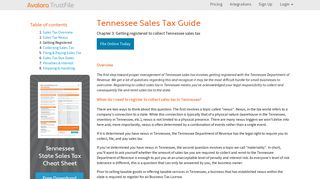 Tennessee Sales Tax Registration - Avalara