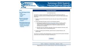 ACH Debit/Credit Card - Tennessee Child Support Internet Payment ...