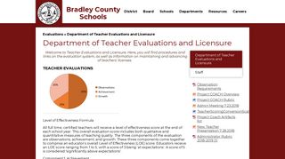 Department of Teacher Evaluations and Licensure – Evaluations ...