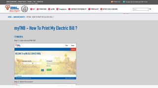 myTNB - How To Print My Electric Bill - Tenaga Nasional Berhad