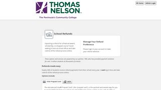 Learn About Refunds - Thomas Nelson Community College