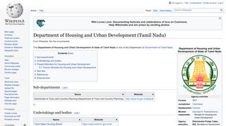 Department of Housing and Urban Development (Tamil Nadu ...