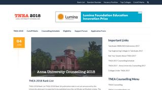 TNEA 2018 - Anna University Counselling 2018