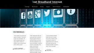 Tnet Broadband Internet – Providing high speed internet service to the ...