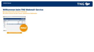 Willkommen beim TNG Webmail-Service