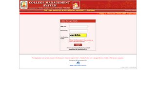 Login - Medical College & University Management System