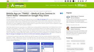 Mobile App on “TNMSC – Medical Scan Centres in Tamil Nadu ...