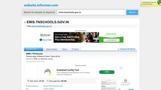 emis.tnschools.gov.in at WI. EMIS | TN Schools - Website Informer