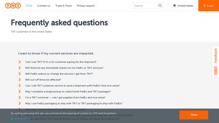 FAQs: customers in US | FedEx | TNT United States - TNT Express