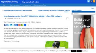Your latest e-invoice from TNT 1568467424 9445661 – fake PDF ...
