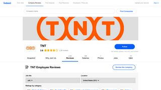 TNT Employee Reviews - Indeed