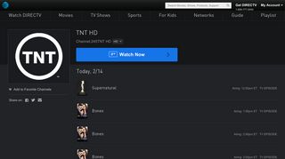 TNT HD Live Stream | Watch Shows Online | DIRECTV