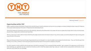 Opportunities within TNT: Careers Center