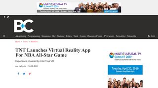TNT Launches Virtual Reality App For NBA All-Star Game ...