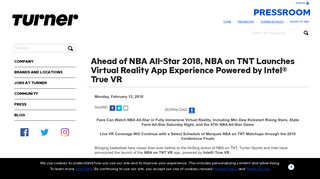 Ahead of NBA All-Star 2018, NBA on TNT Launches Virtual Reality ...