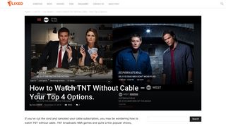 How to Watch TNT Without Cable - Your Top 4 Options. - Flixed