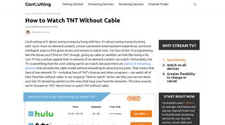 How to Watch TNT Without Cable - Cordcutting.com