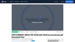 [TNTTORRENT INFO] TOP GEAR (06.2010) by korniaczek pdf ... - Prezi