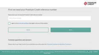 Credit agreement reference - Premium Credit