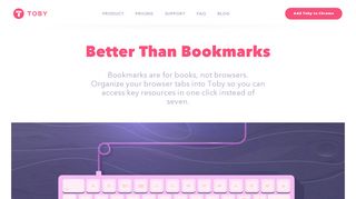 Toby: Better Than Bookmarks