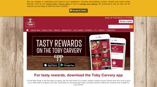 Download the Toby Carvery App & get an exclusive treat