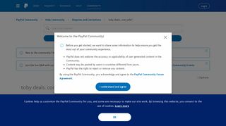 toby deals. com safe? - PayPal Community