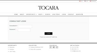 Consultant Login - Tocara, Inc. - Live your style. Love your life.