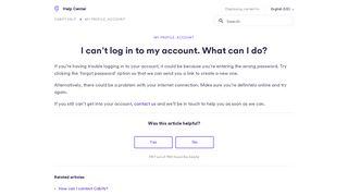 I can't log in to my account. What can I do? – Cabify help
