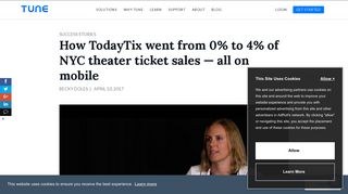 TodayTix breaks into niche market with massive growth and the TUNE ...