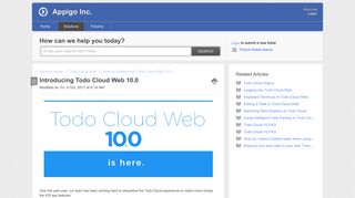 Introducing Todo Cloud Web 10.0 : Appigo Inc.