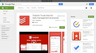 Todoist: To-do lists for task management & errands - Apps on Google ...