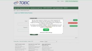 Log in - TOEIC® Online Practice Test
