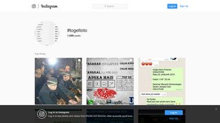#togeltoto hashtag on Instagram • Photos and Videos