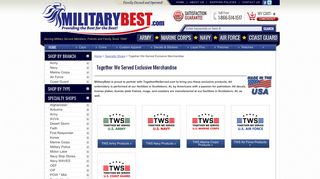 Together We Served Exclusive Merchandise - Military Best
