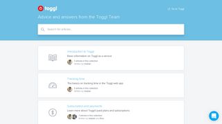 Toggl Knowledge Base