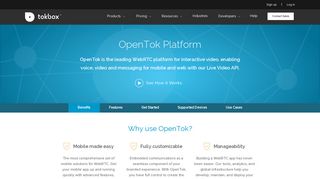 Add live, face-to-face video with the OpenTok platform | TokBox