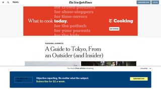 A Guide to Tokyo, From an Outsider (and Insider) - The New York Times