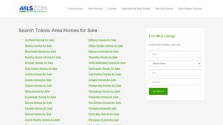 Toledo Area Homes for Sale - MLS.com