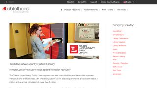Toledo Lucas County Public Library, remoteLocker™ solution