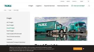 Road Freight | Toll Group - Providing Global Logistics