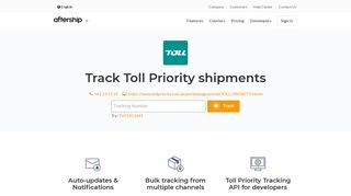 Toll Priority Tracking - AfterShip