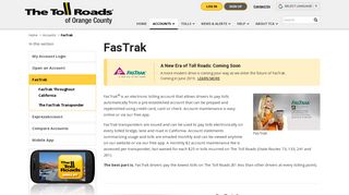 FasTrak | The Toll Roads