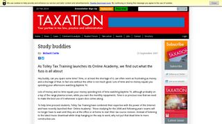 Study buddies | Taxation
