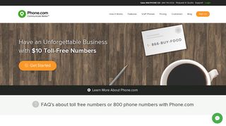 Toll Free Numbers - Phone.com