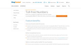 Toll Free Numbers - RingCentral