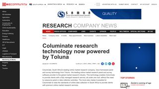 Columinate research technology now powered by Toluna