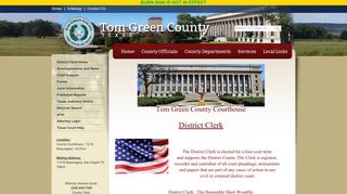 District Clerk - Tom Green County