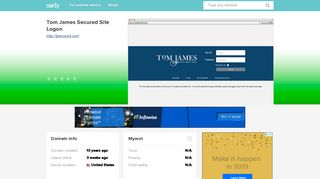 tjsecured.com - Tom James Secured Site Logon - Tj Secured - Sur.ly