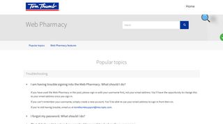 Web Pharmacy | Tom Thumb